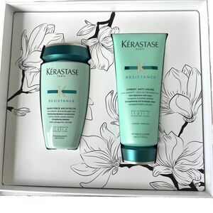 Kerastase Resistance Shampoo 8.5 oz And Ciment Anti Usure Cream 6.8 oz Gift Box